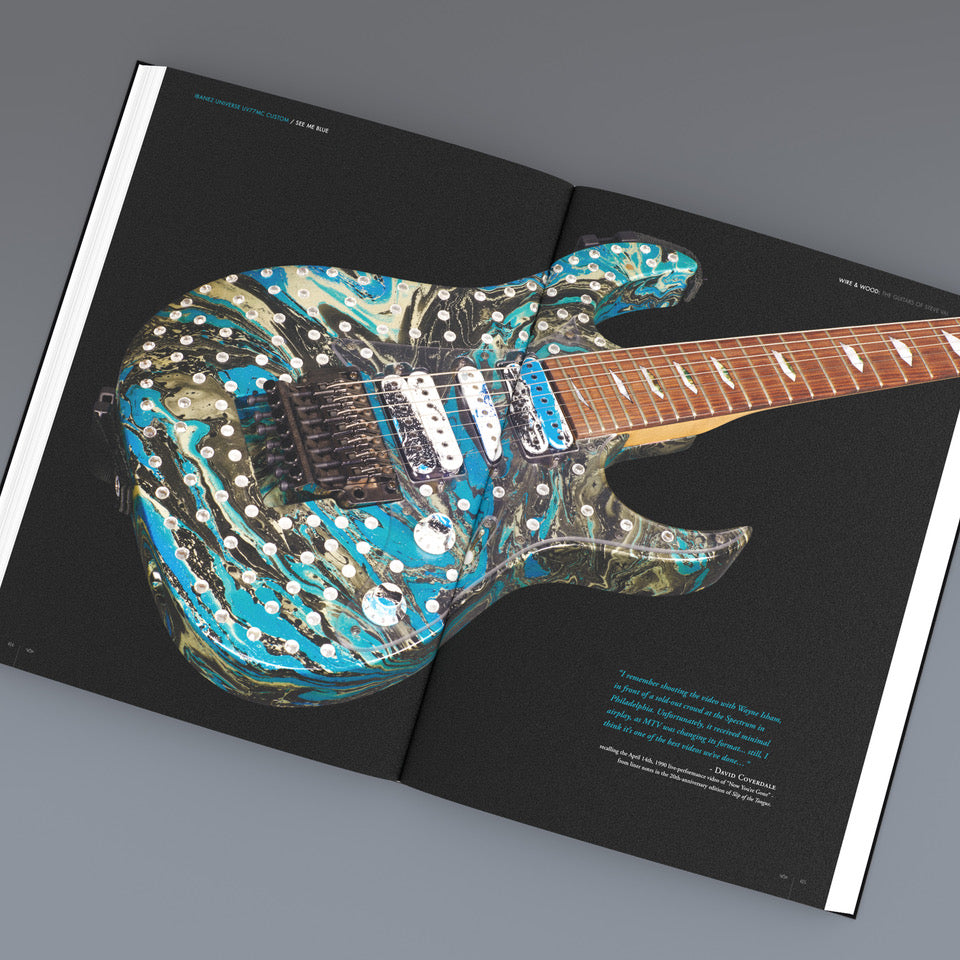 Wire & Wood: The Guitars of Steve Vai - See Me Blue double page spread