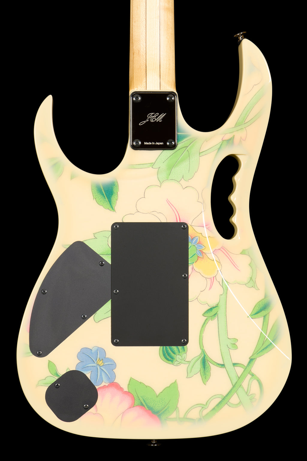 Ibanez JEM77WFP White Floral (Edition of 14) - Body Back detail