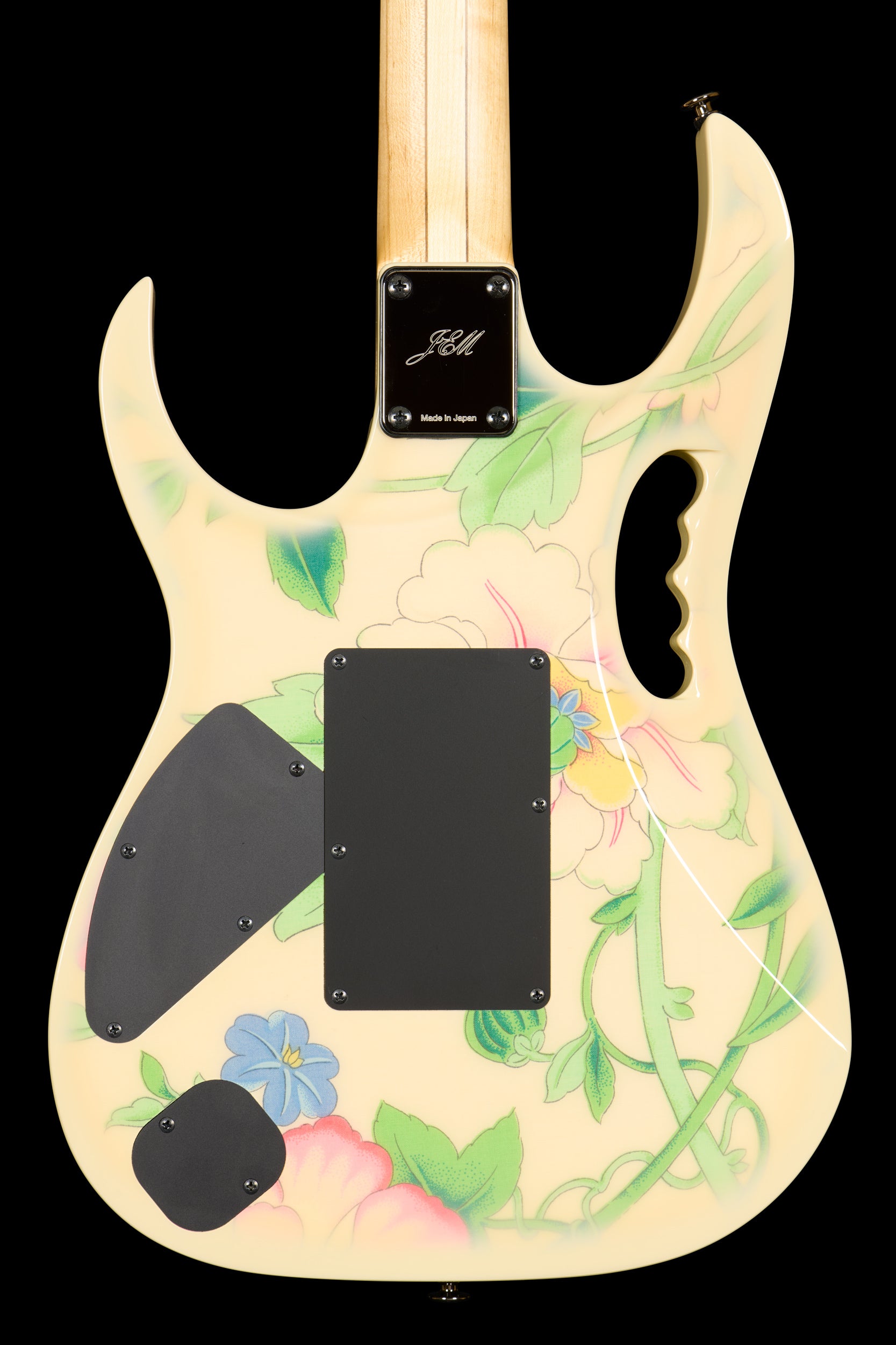 Ibanez JEM77WFP White Floral (Edition of 14) - Body Back detail