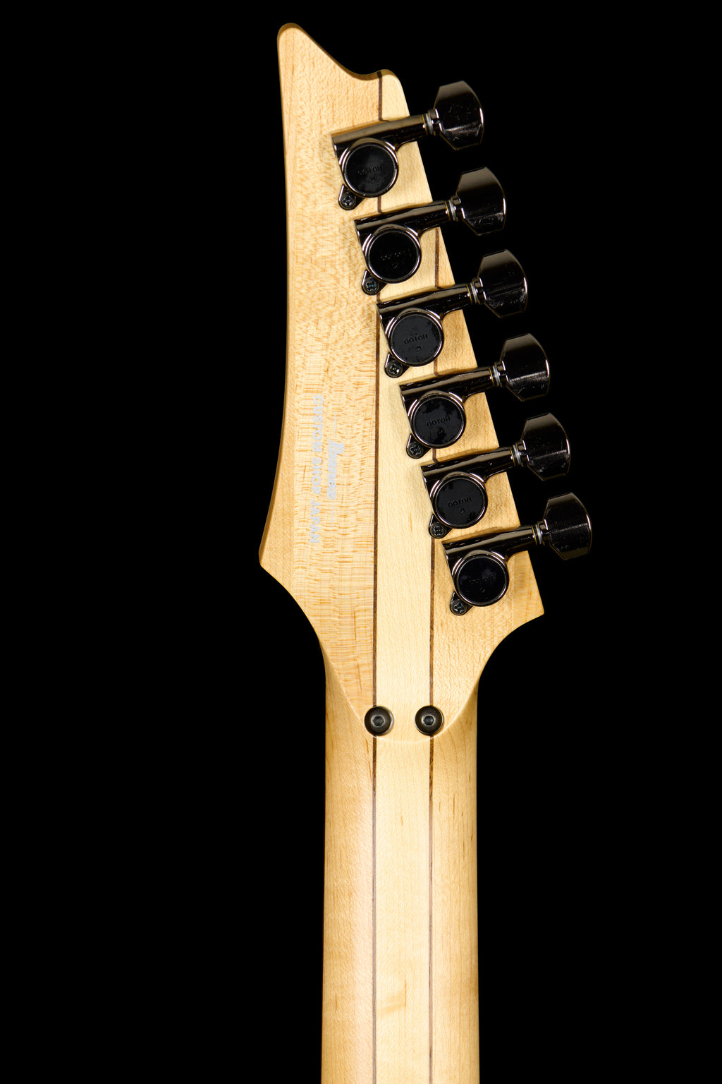 Ibanez JEM77WFP White Floral (Edition of 14) - Headstock detail rear